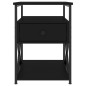 vidaXL Nachttisch Schwarz 40x42x55 cm Holzwerkstoff vidaXL Nachttisch Schwarz 40x42x55 cm Holzwerkstoff