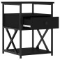 vidaXL Nachttisch Schwarz 40x42x55 cm Holzwerkstoff vidaXL Nachttisch Schwarz 40x42x55 cm Holzwerkstoff