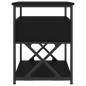 vidaXL Nachttisch Schwarz 40x42x55 cm Holzwerkstoff vidaXL Nachttisch Schwarz 40x42x55 cm Holzwerkstoff
