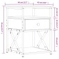 vidaXL Nachttisch Schwarz 40x42x55 cm Holzwerkstoff vidaXL Nachttisch Schwarz 40x42x55 cm Holzwerkstoff