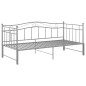 vidaXL Ausziehsofa Bettgestell Grau Metall 90x200 cm vidaXL Ausziehsofa Bettgestell Grau Metall 90x200 cm