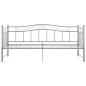 vidaXL Ausziehsofa Bettgestell Grau Metall 90x200 cm vidaXL Ausziehsofa Bettgestell Grau Metall 90x200 cm