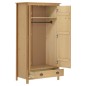 vidaXL Kleiderschrank mit 2 Türen Hill 89x50x170 cm Massivholz Kiefer vidaXL Kleiderschrank mit 2 Türen Hill 89x50x170 cm Massivholz Kiefer