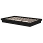 vidaXL Massivholzbett Schwarz 120x190 cm vidaXL Massivholzbett Schwarz 120x190 cm