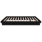vidaXL Massivholzbett Schwarz 120x190 cm vidaXL Massivholzbett Schwarz 120x190 cm