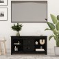 vidaXL TV-Schrank Schwarz 103x36,5x52 cm Massivholz Kiefer vidaXL TV-Schrank Schwarz 103x36,5x52 cm Massivholz Kiefer