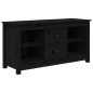 vidaXL TV-Schrank Schwarz 103x36,5x52 cm Massivholz Kiefer vidaXL TV-Schrank Schwarz 103x36,5x52 cm Massivholz Kiefer