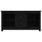vidaXL TV-Schrank Schwarz 103x36,5x52 cm Massivholz Kiefer vidaXL TV-Schrank Schwarz 103x36,5x52 cm Massivholz Kiefer