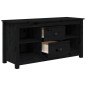 vidaXL TV-Schrank Schwarz 103x36,5x52 cm Massivholz Kiefer vidaXL TV-Schrank Schwarz 103x36,5x52 cm Massivholz Kiefer