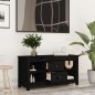 vidaXL TV-Schrank Schwarz 103x36,5x52 cm Massivholz Kiefer vidaXL TV-Schrank Schwarz 103x36,5x52 cm Massivholz Kiefer