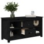 vidaXL TV-Schrank Schwarz 103x36,5x52 cm Massivholz Kiefer vidaXL TV-Schrank Schwarz 103x36,5x52 cm Massivholz Kiefer