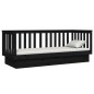 vidaXL Tagesbett Schwarz 75x190 cm Massivholz Kiefer vidaXL Tagesbett Schwarz 75x190 cm Massivholz Kiefer