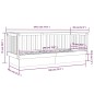 vidaXL Tagesbett Schwarz 75x190 cm Massivholz Kiefer vidaXL Tagesbett Schwarz 75x190 cm Massivholz Kiefer