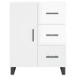 Highboard Hochglanz-Weiß 69,5x34x180 cm Holzwerkstoff Highboard Hochglanz-Weiß 69,5x34x180 cm Holzwerkstoff