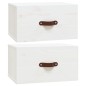 vidaXL Wand-Nachttische 2 Stk. Weiß 40x29,5x22 cm vidaXL Wand-Nachttische 2 Stk. Weiß 40x29,5x22 cm