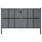 Gartentor Anthrazit 300x200 cm Stahl Gartentor Anthrazit 300x200 cm Stahl