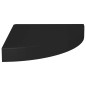 vidaXL Eck-Schweberegale 2 Stk. Schwarz 25x25x3,8 cm MDF vidaXL Eck-Schweberegale 2 Stk. Schwarz 25x25x3,8 cm MDF