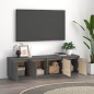 vidaXL TV-Schrank Grau 156x37x45 cm Massivholz Kiefer vidaXL TV-Schrank Grau 156x37x45 cm Massivholz Kiefer