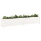 vidaXL Hochbeet Weiß 199,5x40x39 cm Massivholz Kiefer vidaXL Hochbeet Weiß 199,5x40x39 cm Massivholz Kiefer