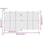 Gartentor Anthrazit 300x200 cm Stahl Gartentor Anthrazit 300x200 cm Stahl