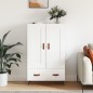 vidaXL Highboard Hochglanz-Weiß 69,5x31x115 cm Holzwerkstoff vidaXL Highboard Hochglanz-Weiß 69,5x31x115 cm Holzwerkstoff