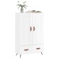 vidaXL Highboard Hochglanz-Weiß 69,5x31x115 cm Holzwerkstoff vidaXL Highboard Hochglanz-Weiß 69,5x31x115 cm Holzwerkstoff