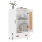 vidaXL Highboard Hochglanz-Weiß 69,5x31x115 cm Holzwerkstoff vidaXL Highboard Hochglanz-Weiß 69,5x31x115 cm Holzwerkstoff