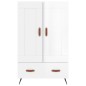 vidaXL Highboard Hochglanz-Weiß 69,5x31x115 cm Holzwerkstoff vidaXL Highboard Hochglanz-Weiß 69,5x31x115 cm Holzwerkstoff