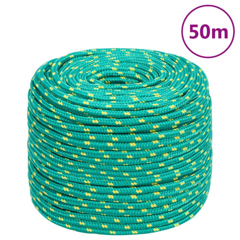 vidaXL Bootsseil Grün 10 mm 50 m Polypropylen vidaXL Bootsseil Grün 10 mm 50 m Polypropylen