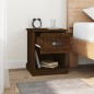 vidaXL Nachttisch Braun Eichen-Optik 39x39x47,5 cm Holzwerkstoff vidaXL Nachttisch Braun Eichen-Optik 39x39x47,5 cm Holzwerkstoff