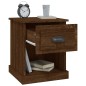 vidaXL Nachttisch Braun Eichen-Optik 39x39x47,5 cm Holzwerkstoff vidaXL Nachttisch Braun Eichen-Optik 39x39x47,5 cm Holzwerkstoff