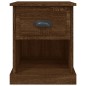 vidaXL Nachttisch Braun Eichen-Optik 39x39x47,5 cm Holzwerkstoff vidaXL Nachttisch Braun Eichen-Optik 39x39x47,5 cm Holzwerkstoff