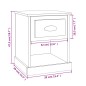 vidaXL Nachttisch Braun Eichen-Optik 39x39x47,5 cm Holzwerkstoff vidaXL Nachttisch Braun Eichen-Optik 39x39x47,5 cm Holzwerkstoff