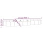 vidaXL Hochbeet Pulverbeschichteter Stahl 373x140x36 cm Silbern vidaXL Hochbeet Pulverbeschichteter Stahl 373x140x36 cm Silbern