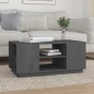 vidaXL Couchtisch Grau 90x49x40,5 cm Massivholz Kiefer vidaXL Couchtisch Grau 90x49x40,5 cm Massivholz Kiefer