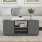 vidaXL Couchtisch Grau 90x49x40,5 cm Massivholz Kiefer vidaXL Couchtisch Grau 90x49x40,5 cm Massivholz Kiefer