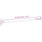 vidaXL Gardinenstangen 2 Stk. Weiß und Silbern 60-105 cm Aluminium vidaXL Gardinenstangen 2 Stk. Weiß und Silbern 60-105 cm Aluminium