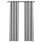 vidaXL Verdunkelungsvorhänge Ösen Leinenoptik 2 Stk. Grau 140x225 cm vidaXL Verdunkelungsvorhänge Ösen Leinenoptik 2 Stk. Grau 140x225 cm