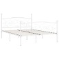 vidaXL Bettgestell mit Lattenrost Weiß Metall 200 × 200 cm vidaXL Bettgestell mit Lattenrost Weiß Metall 200 × 200 cm