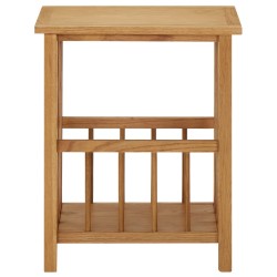 vidaXL Zeitungstisch 45x35x55 cm Eiche Massivholz