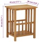 vidaXL Zeitungstisch 45x35x55 cm Eiche Massivholz vidaXL Zeitungstisch 45x35x55 cm Eiche Massivholz