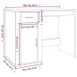 vidaXL Schreibtisch Braun Eichen-Optik 100x49x75 cm Holzwerkstoff vidaXL Schreibtisch Braun Eichen-Optik 100x49x75 cm Holzwerkstoff