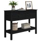 vidaXL Konsolentisch Schwarz 100x35x75 cm Massivholz Kiefer vidaXL Konsolentisch Schwarz 100x35x75 cm Massivholz Kiefer