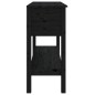 vidaXL Konsolentisch Schwarz 100x35x75 cm Massivholz Kiefer vidaXL Konsolentisch Schwarz 100x35x75 cm Massivholz Kiefer