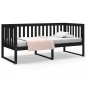 vidaXL Tagesbett Schwarz 90x190 cm Massivholz Kiefer vidaXL Tagesbett Schwarz 90x190 cm Massivholz Kiefer