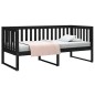 vidaXL Tagesbett Schwarz 90x190 cm Massivholz Kiefer vidaXL Tagesbett Schwarz 90x190 cm Massivholz Kiefer