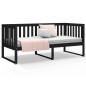 vidaXL Tagesbett Schwarz 90x190 cm Massivholz Kiefer vidaXL Tagesbett Schwarz 90x190 cm Massivholz Kiefer