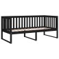 vidaXL Tagesbett Schwarz 90x190 cm Massivholz Kiefer vidaXL Tagesbett Schwarz 90x190 cm Massivholz Kiefer