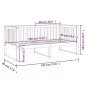 vidaXL Tagesbett Schwarz 90x190 cm Massivholz Kiefer vidaXL Tagesbett Schwarz 90x190 cm Massivholz Kiefer
