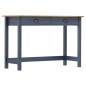 vidaXL Konsolentisch Hill 2 Schubladen Grau 110x45x74 cm Kiefernholz vidaXL Konsolentisch Hill 2 Schubladen Grau 110x45x74 cm Kiefernholz